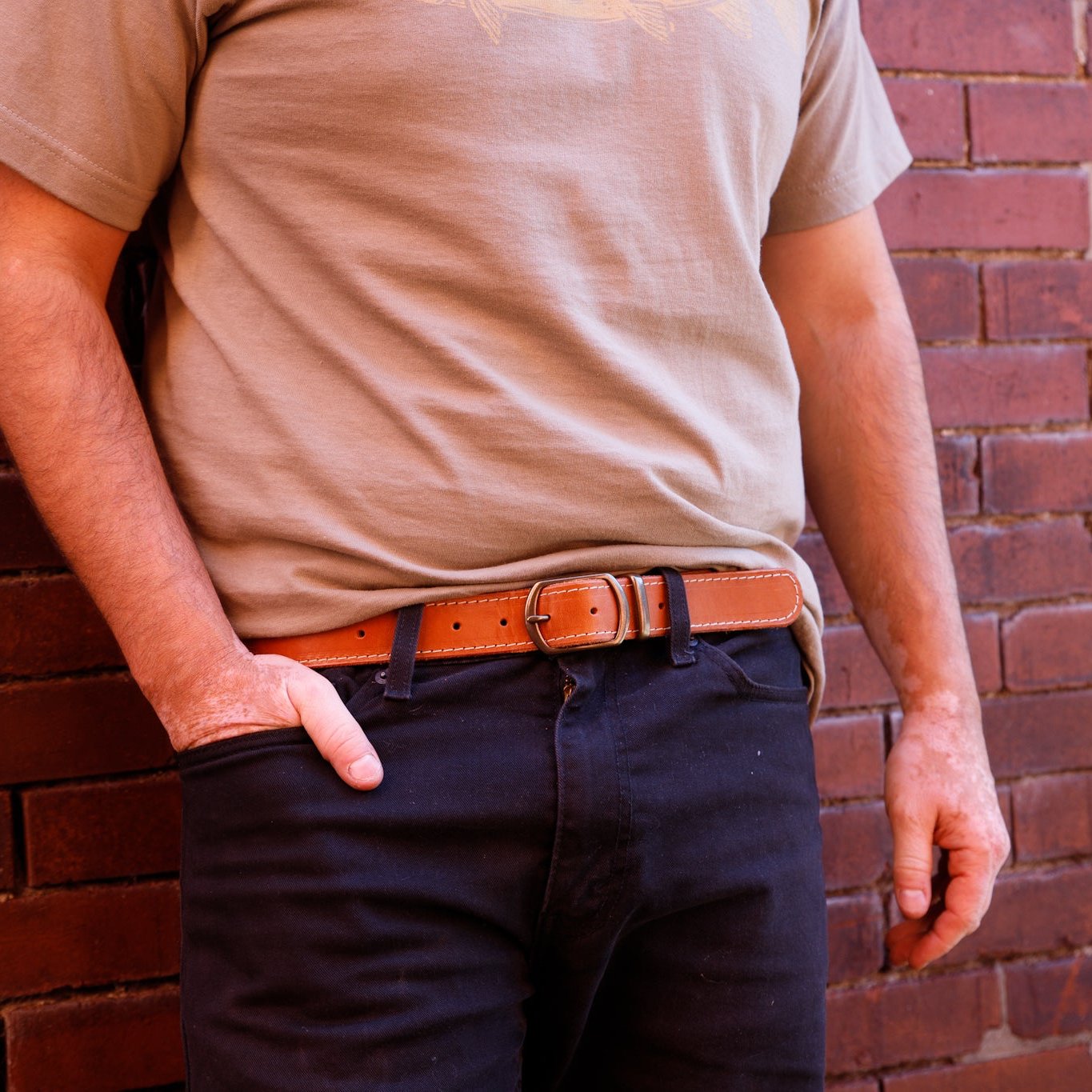 The Local Branch - Tracer Stitched Belt - USA Made