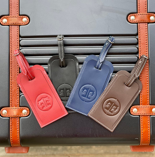 Tucker Tweed - Leather Luggage Tags