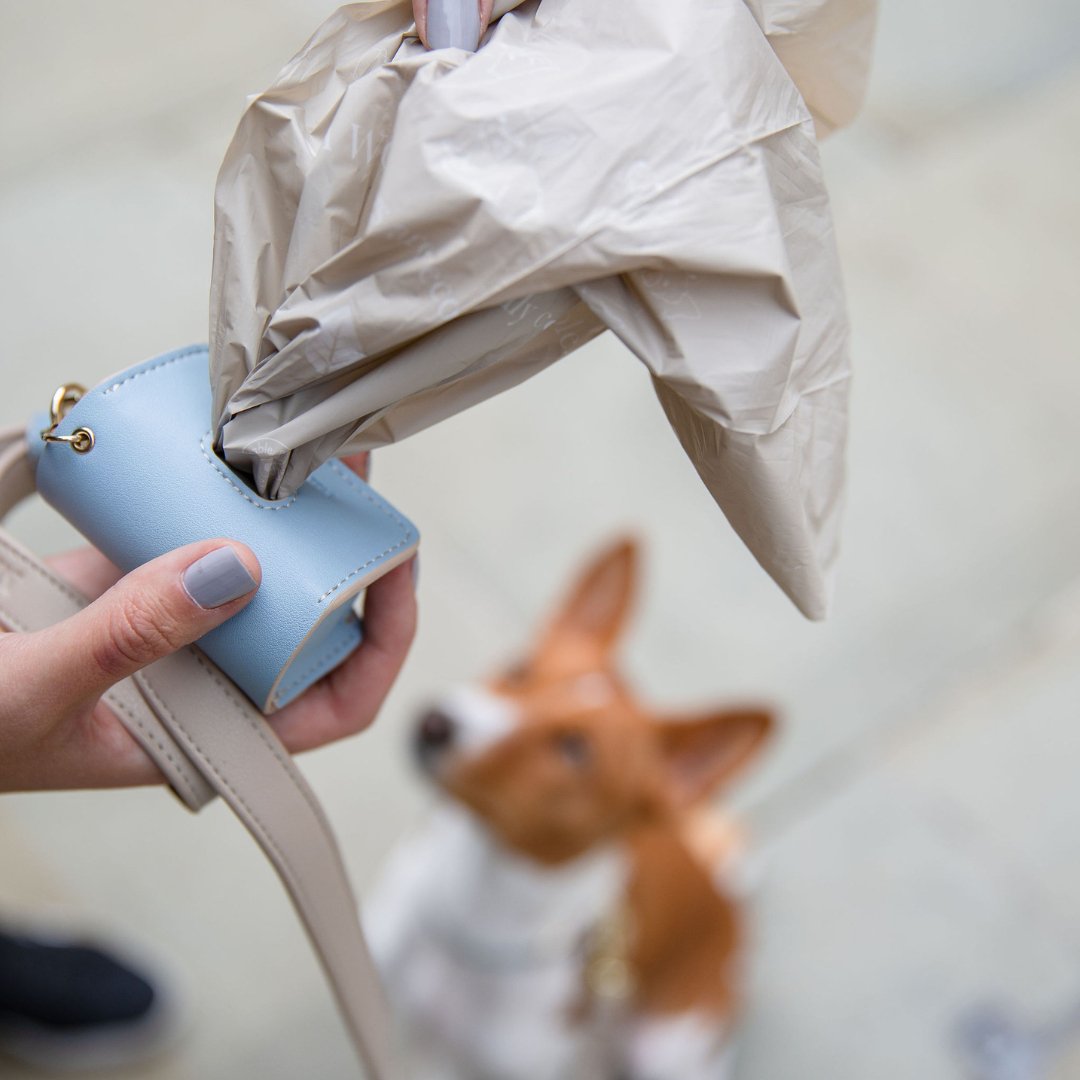 Nina Woof Waste Bag Holder - Vegan Leather - Bag Dispenser