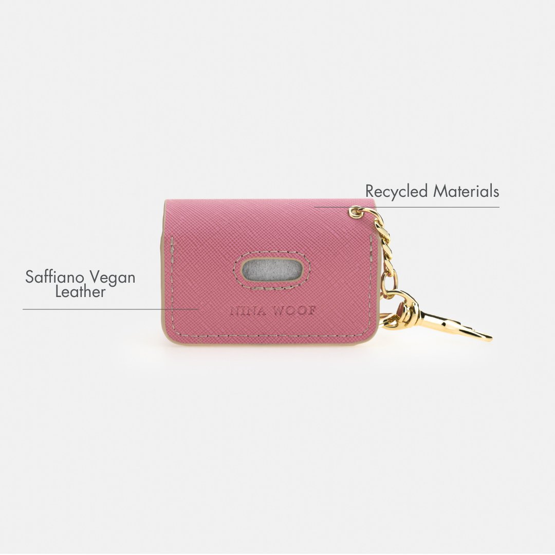 Nina Woof Waste Bag Holder - Vegan Leather - Bag Dispenser