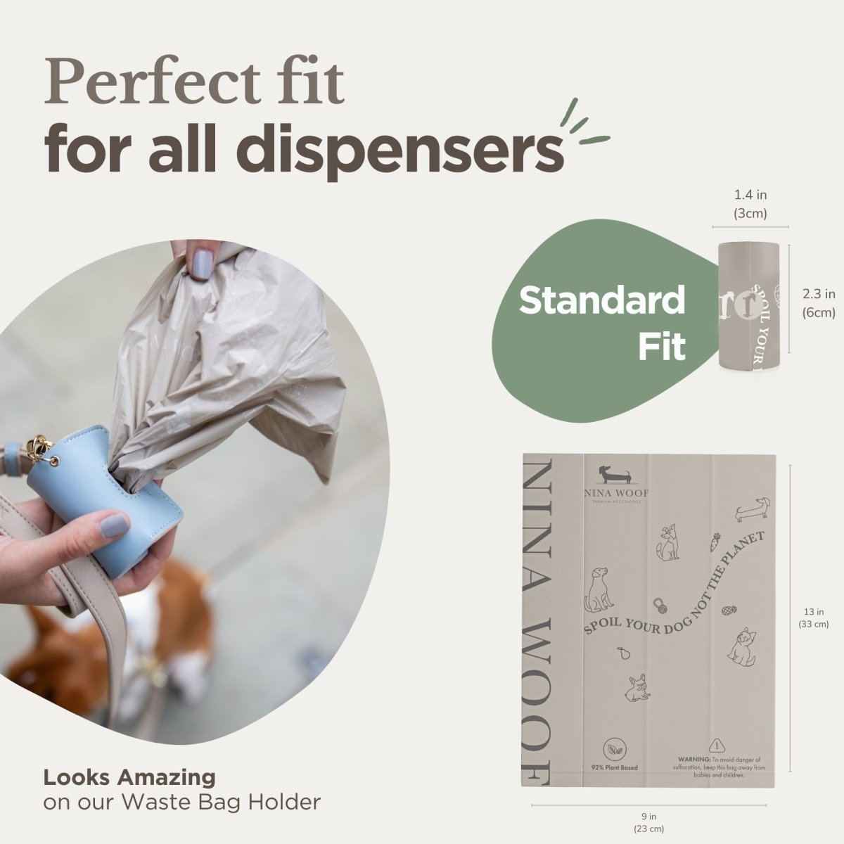 Nina Woof - Waste Bags - Biodegradable and Compostable