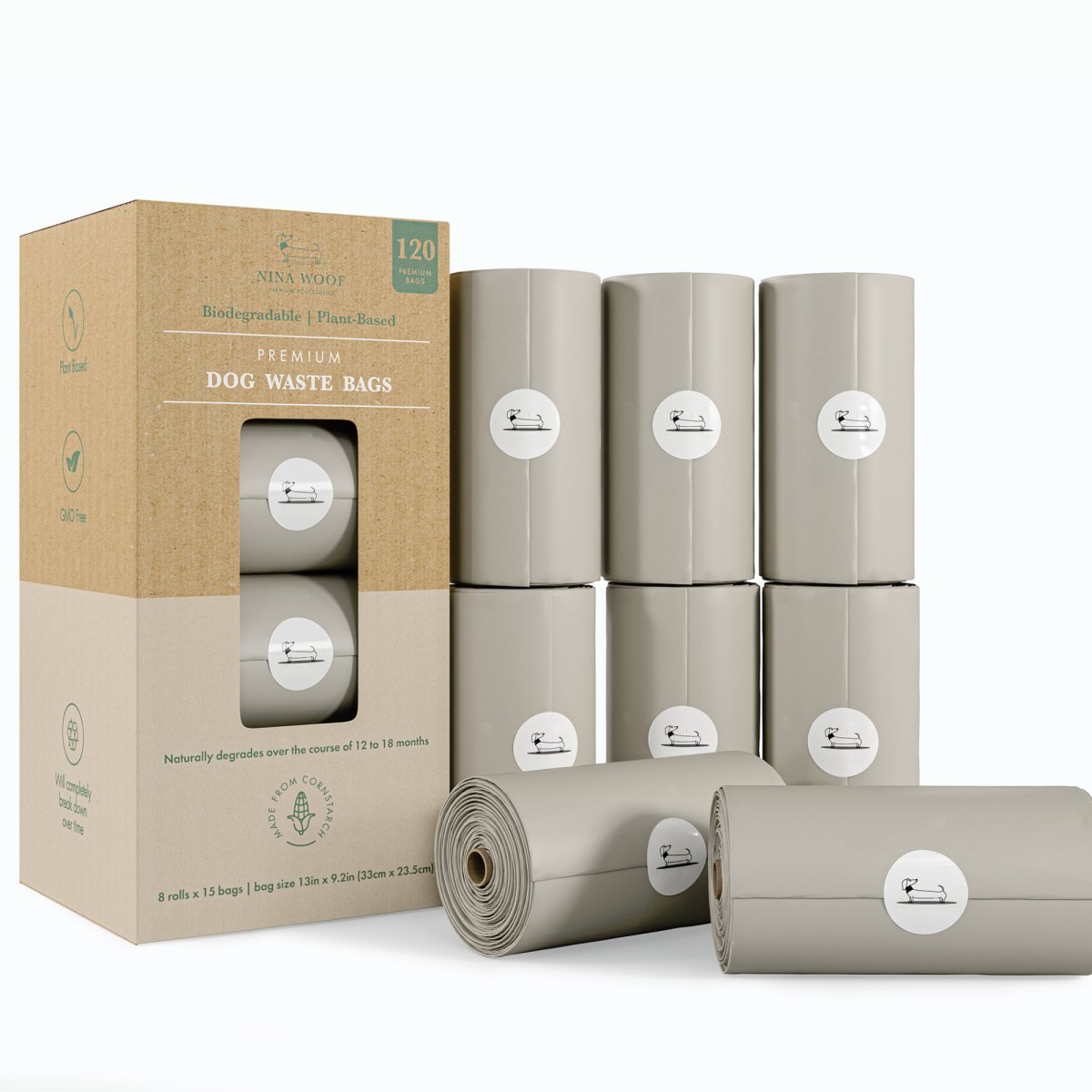 Nina Woof - Waste Bags - Biodegradable and Compostable